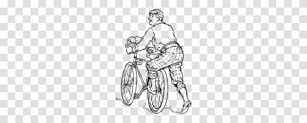Bike Person, Silhouette, Light, Outdoors Transparent Png