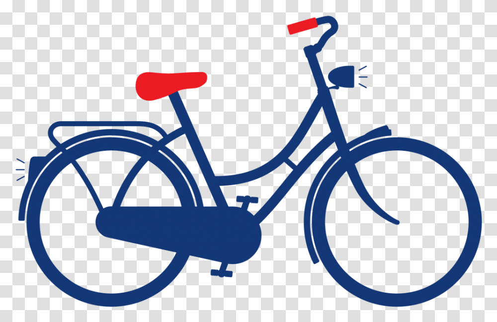 Bike Clipart Bike Dutch Red City Bike, Vehicle, Transportation, Bicycle, Tandem Bicycle Transparent Png