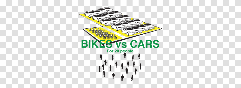 Bike Lanes Nextcc Car Vs Bike Space, Flyer, Poster, Paper, Advertisement Transparent Png