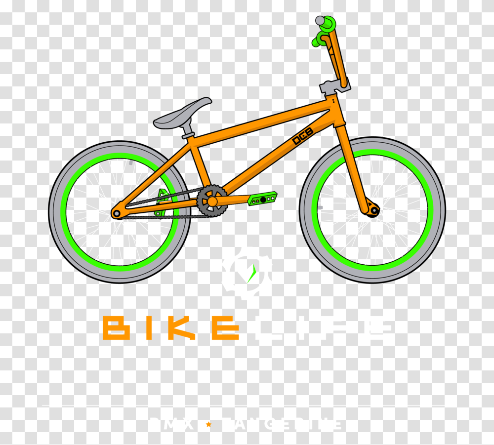 Bike Life Bmx Tangerine Artboard, Bicycle, Vehicle, Transportation, Wheel Transparent Png