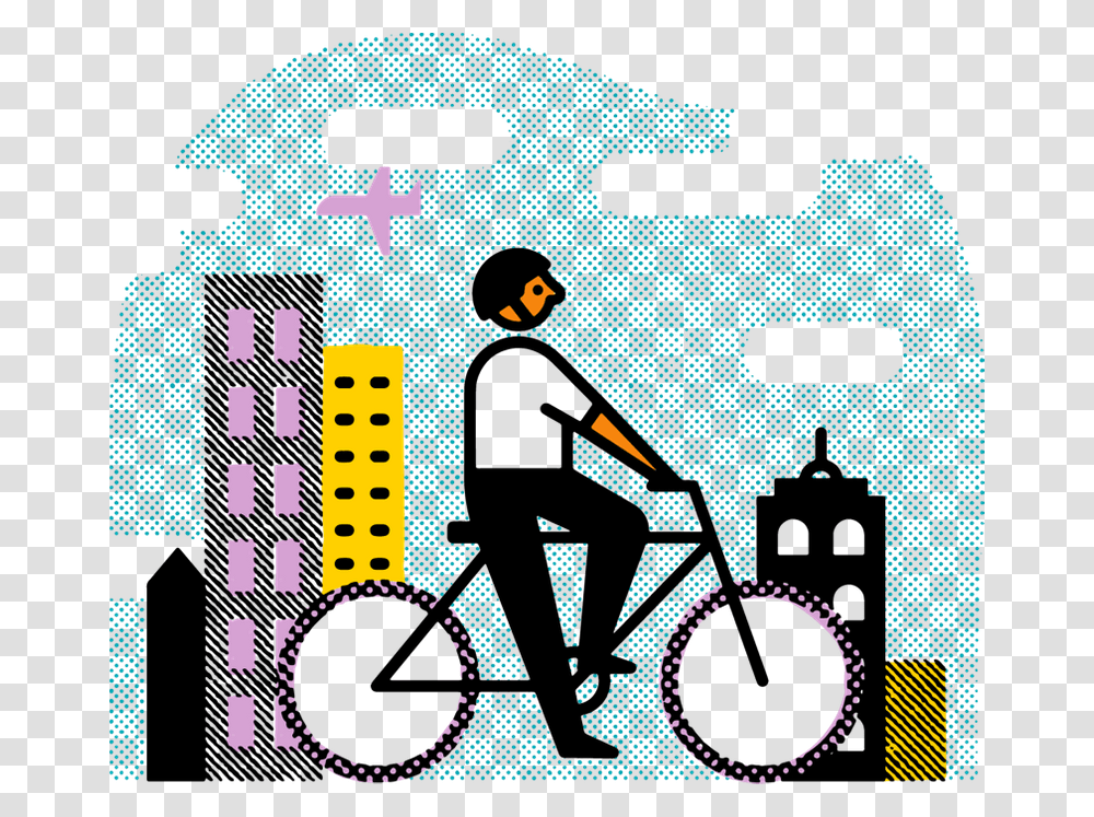 Bike, Person, Urban, Pedestrian Transparent Png