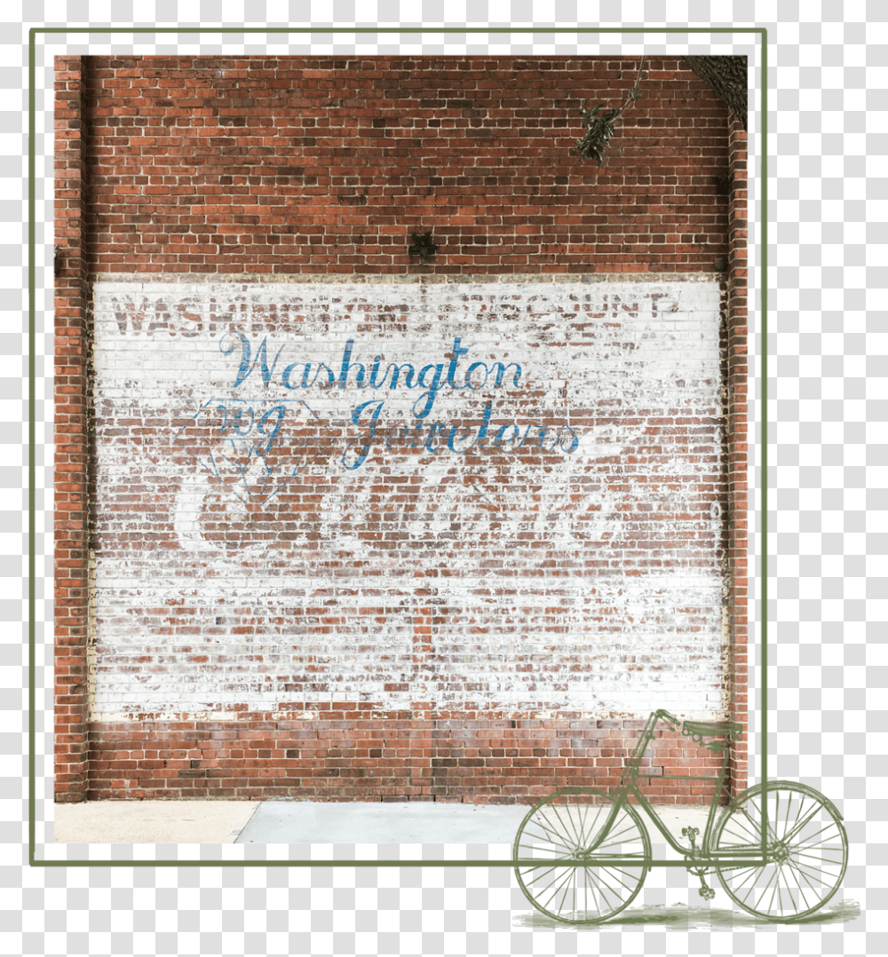Bike Picture Frame, Brick, Bicycle, Vehicle, Transportation Transparent Png