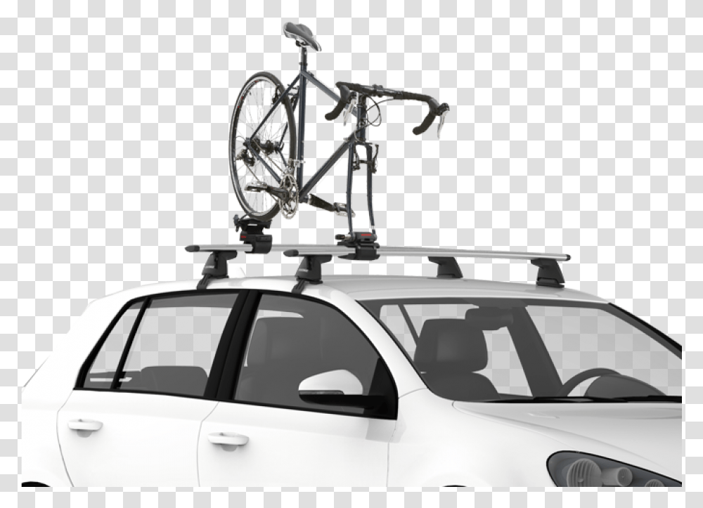Bike Rack Yakima Forkchop Bike Mount, Roof Rack, Car, Vehicle, Transportation Transparent Png
