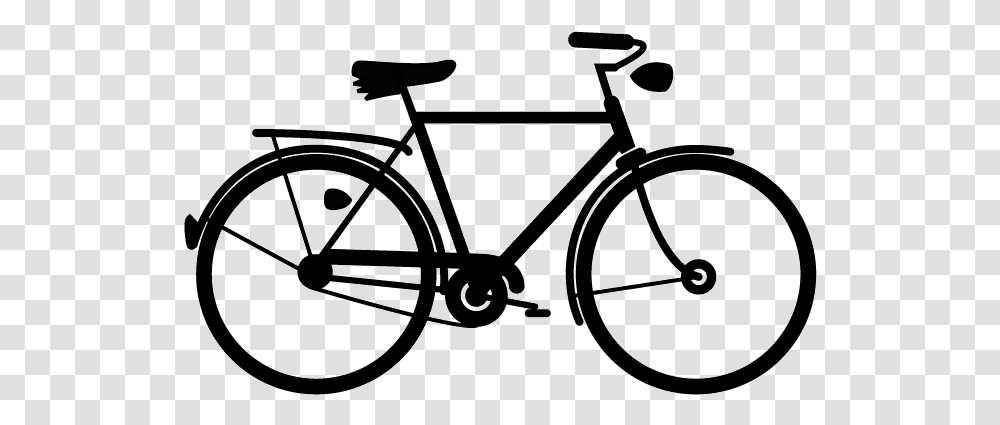 Bike Silhouette, Bicycle, Vehicle, Transportation, Spoke Transparent Png