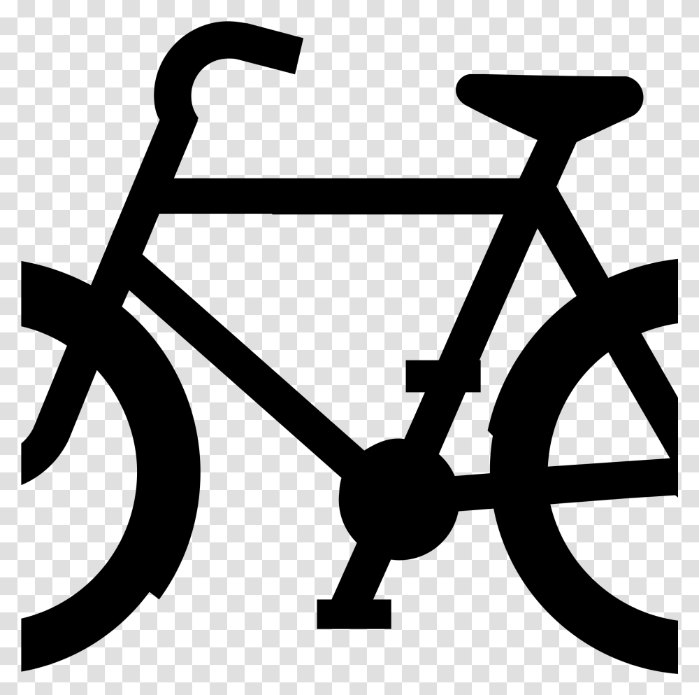 Bike Silhouette Black And White Bike Clipart, Gray, World Of Warcraft Transparent Png