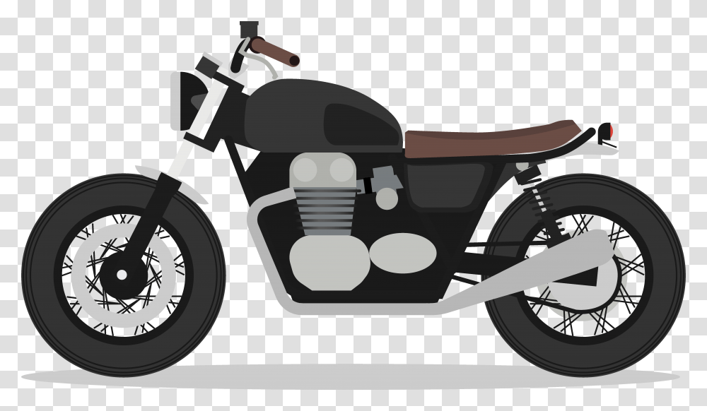Bike Vector, Motorcycle, Vehicle, Transportation, Motor Scooter Transparent Png