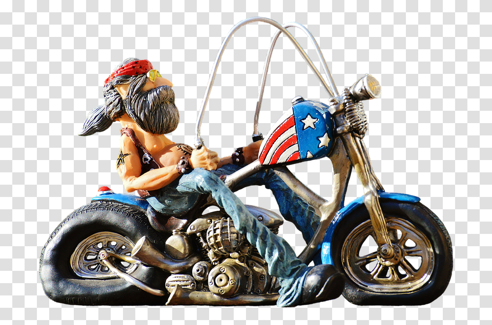 Biker Bike Tattooed America Cool Casual Funny Cool Bike, Motorcycle, Vehicle, Transportation, Wheel Transparent Png