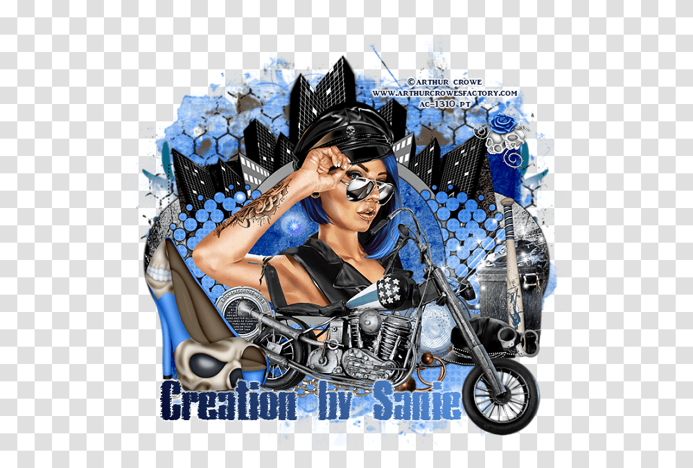 Biker Skull Poster, Sunglasses, Person, Motorcycle, Advertisement Transparent Png