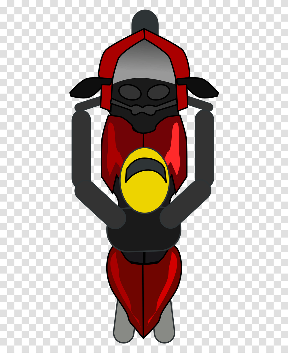 Biker Vector Top View Motorcycle Top View Vector, Light, Dynamite, Bomb, Weapon Transparent Png
