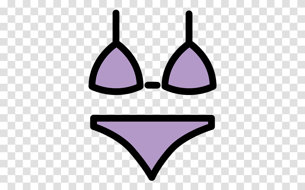 Bikini Emoji Clipart Bikini Emoji, Triangle, Light, Label, Text Transparent Png