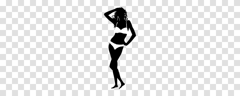 Bikini Model Person, Label, Silhouette Transparent Png