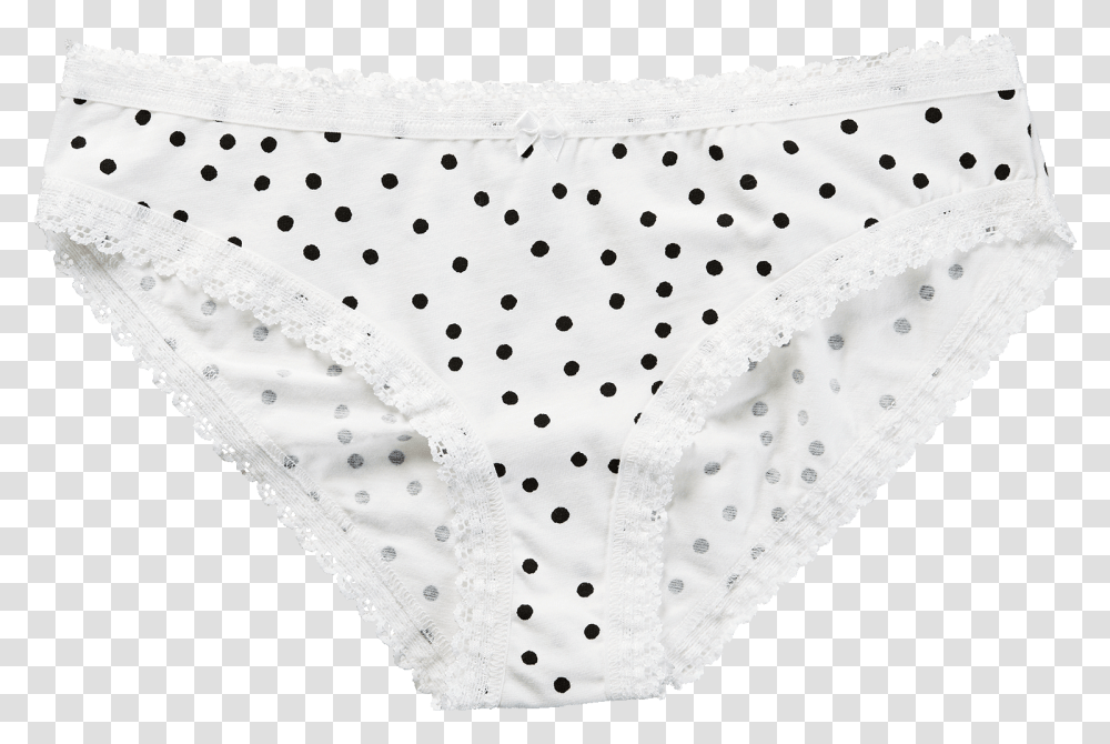 Bikini Slip White Black Dots Panties, Apparel, Underwear, Lingerie Transparent Png