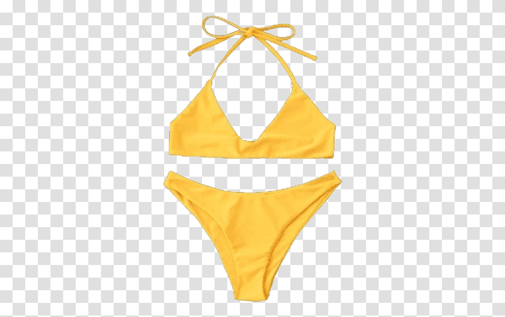 Bikini Yellowbikini Swimsuit Bathingsuit Summer Freetoe Cute Bathing Suit, Clothing, Apparel, Swimwear Transparent Png