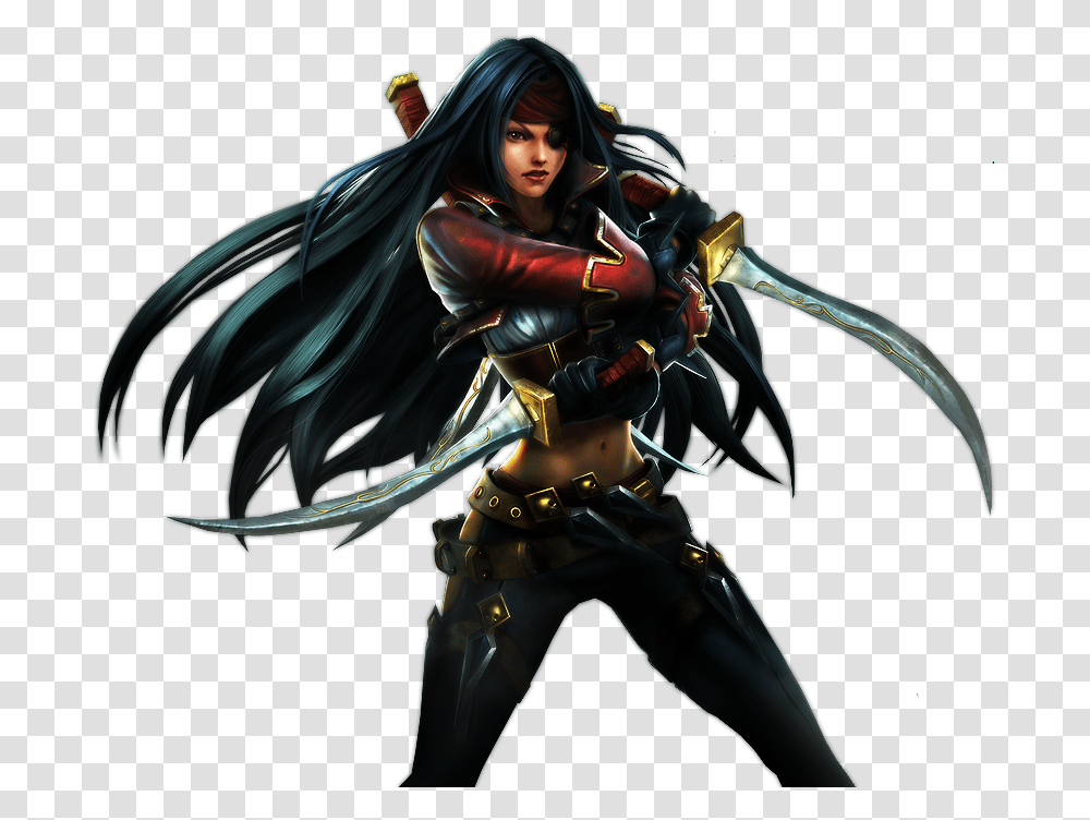 Bilgewater Katarina Skin Image Bilgewater Katarina, Person, Human, Costume, Duel Transparent Png