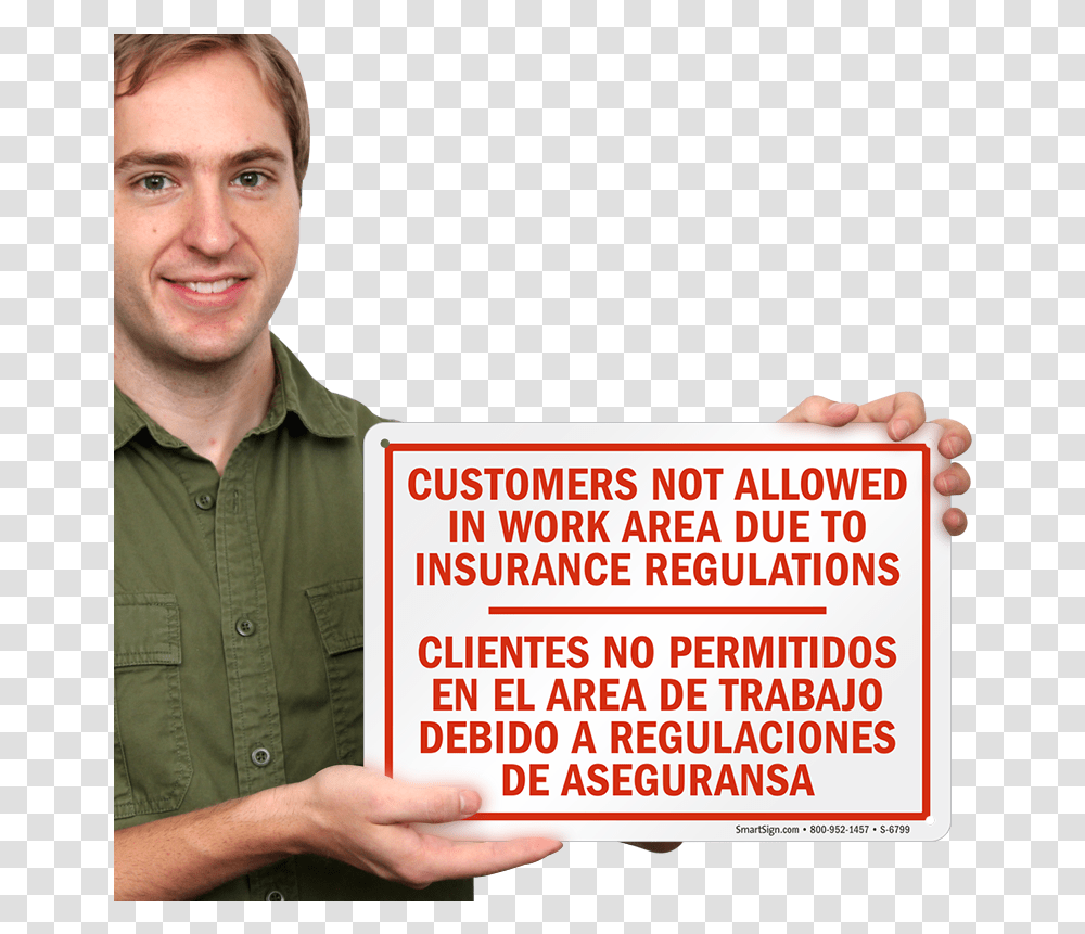 Bilingual Customer Not Allowed In Work Sign, Person, Text, Finger, Man Transparent Png