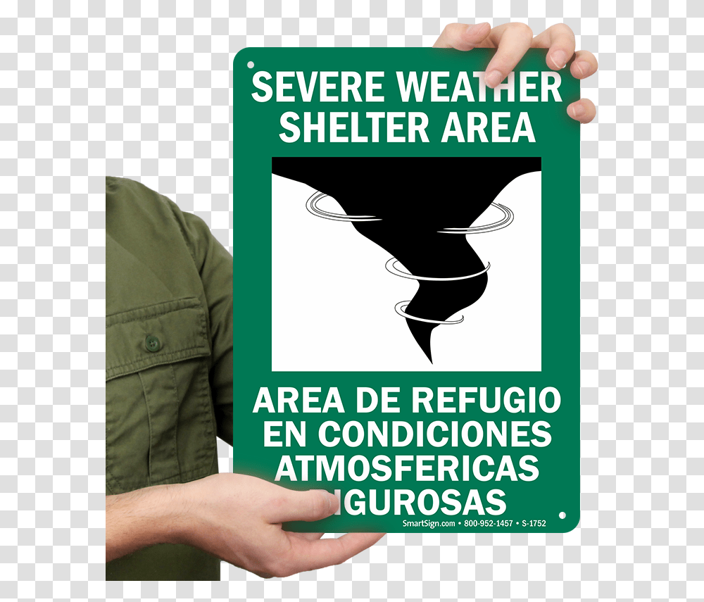 Bilingual Emergency Shelter Sign Severe Weather Safe Area, Person, Poster, Advertisement, Flyer Transparent Png