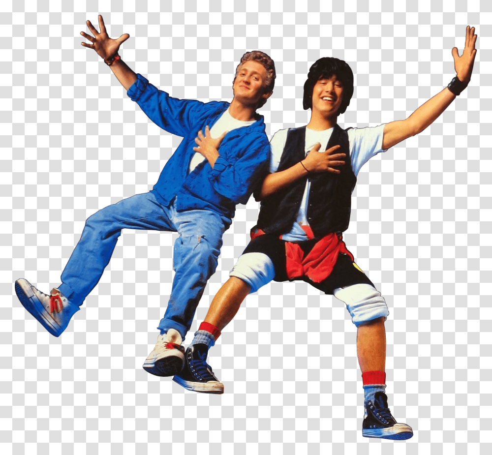 Bill And Ted, Person, Shoe, Footwear Transparent Png