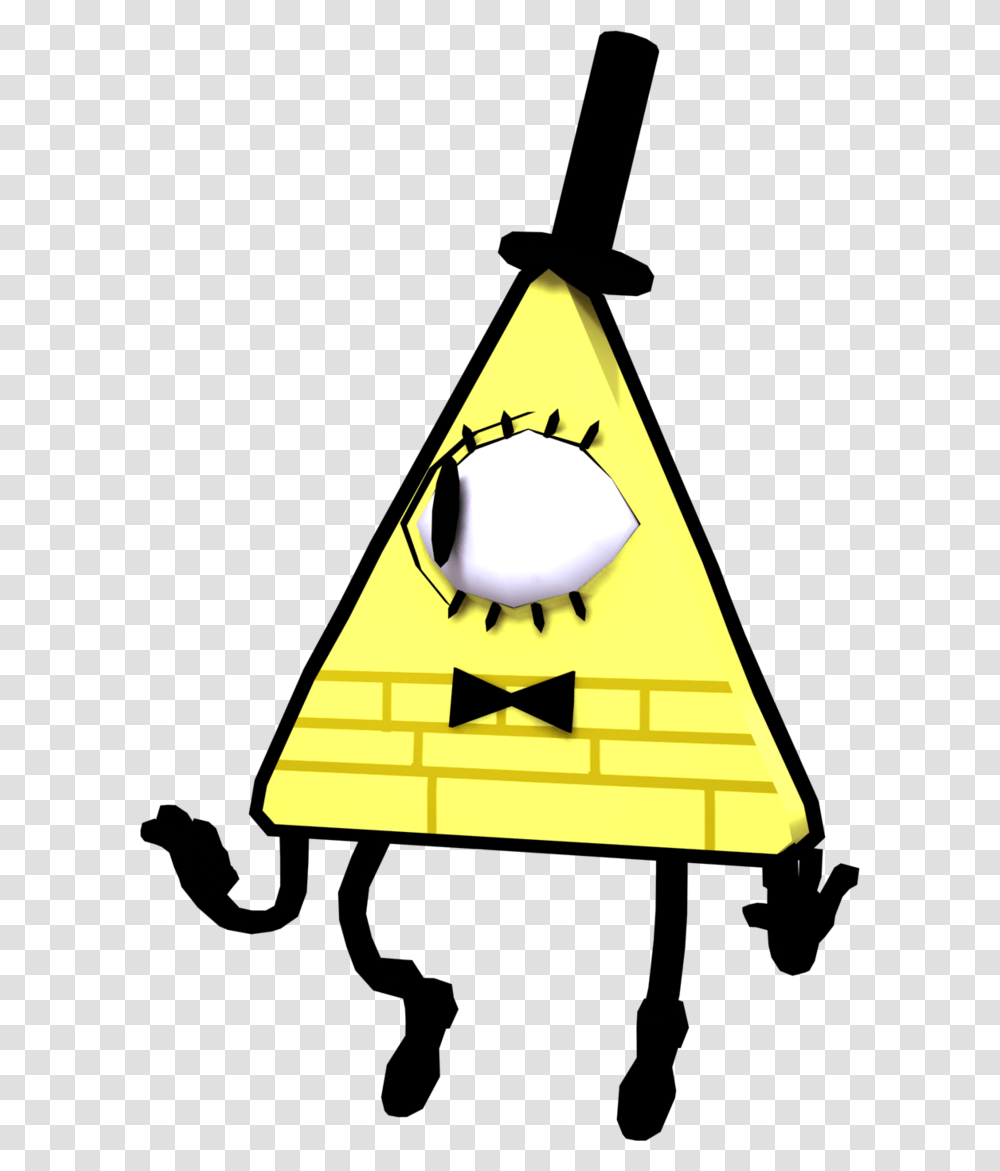 Bill Cipher 3d Model Download, Triangle, Sign Transparent Png