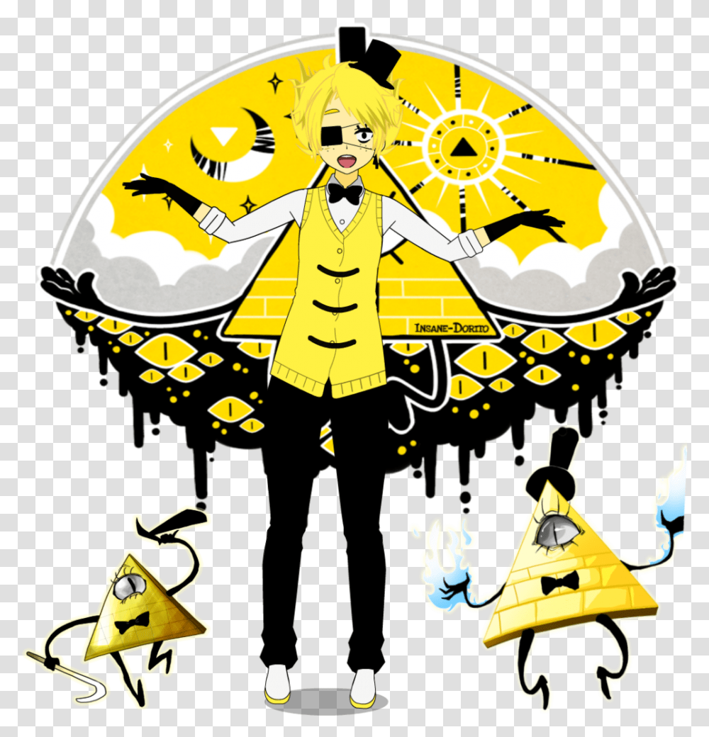 Bill Cipher Anime, Poster Transparent Png