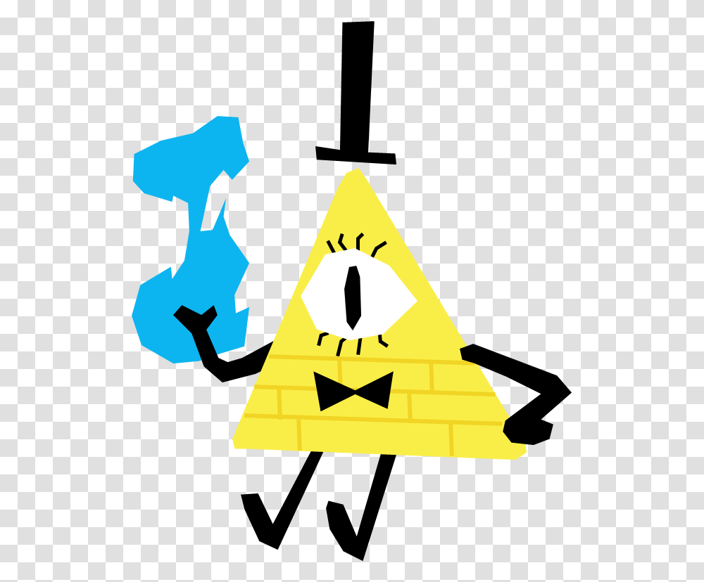 Bill Cipher Gravity Falls Characters, Sign, Triangle, Road Sign Transparent Png