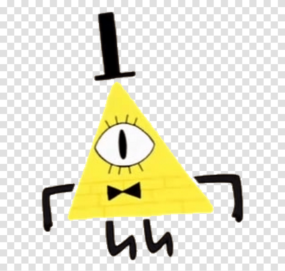 Bill Cipher Gravity Falls Characters, Triangle, Sign Transparent Png