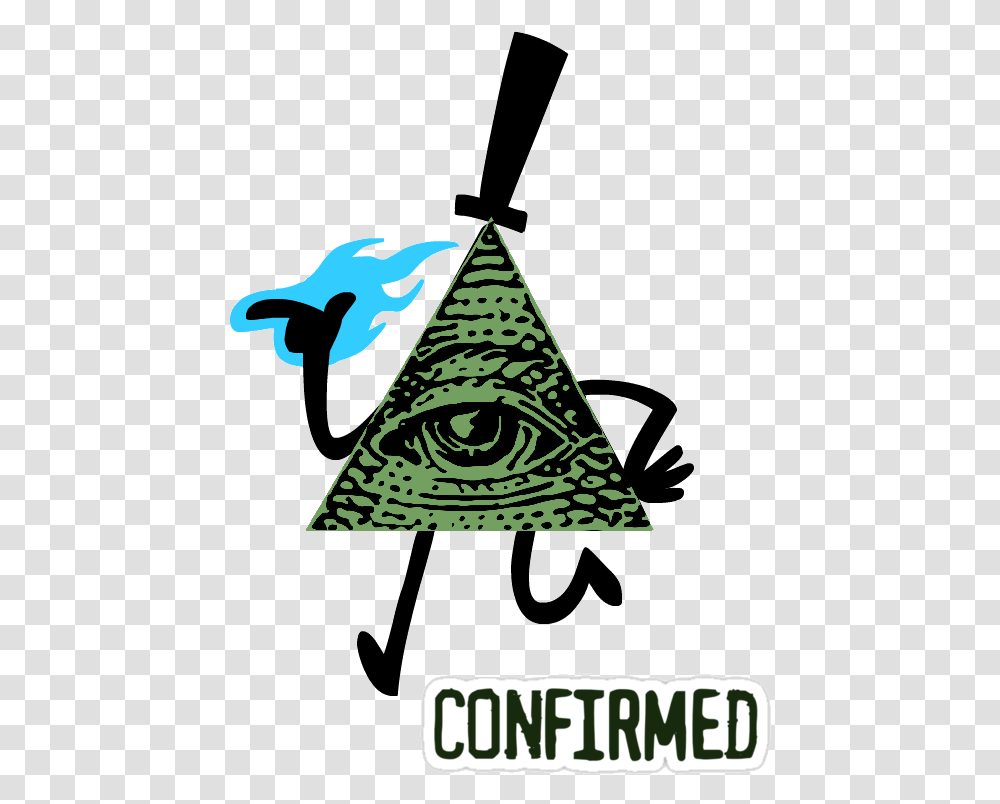 Bill Cipher Illuminati, Triangle, Arrowhead Transparent Png
