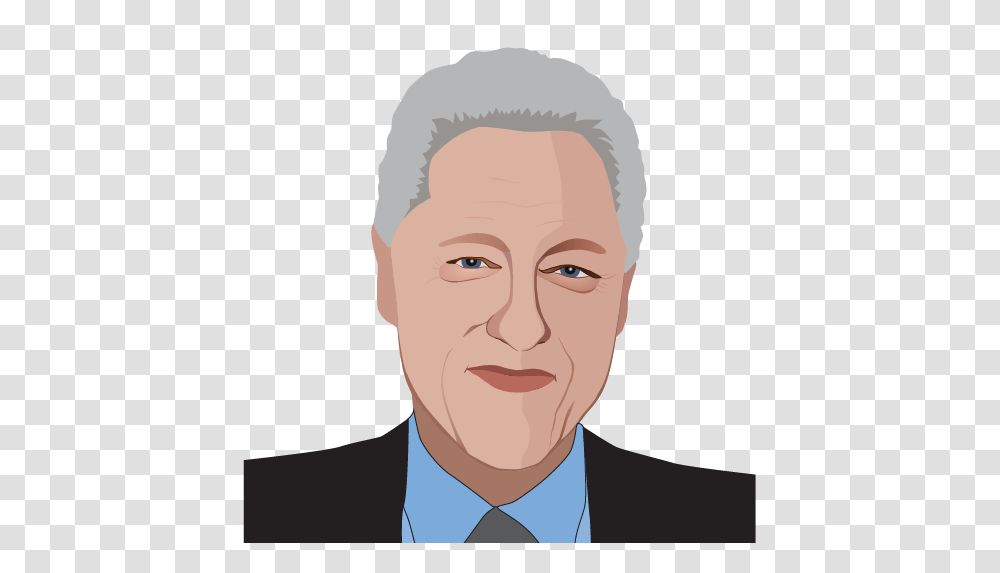 Bill Clinton, Celebrity, Face, Person, Head Transparent Png