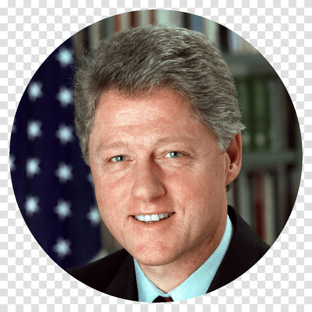 Bill Clinton, Celebrity, Face, Person, Tie Transparent Png