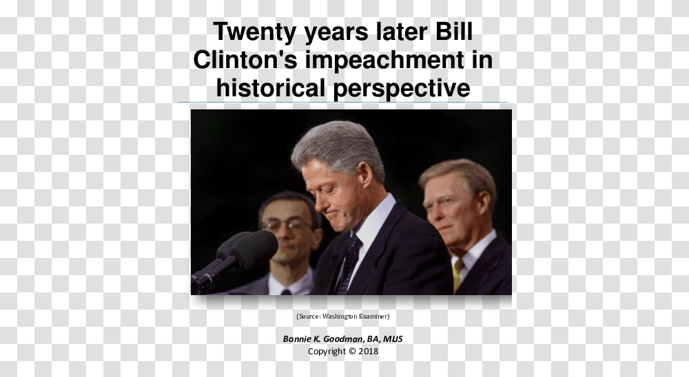 Bill Clinton During Impeachment, Audience, Crowd, Person, Human Transparent Png