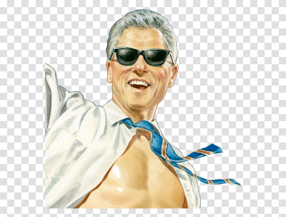 Bill Clinton Fan Art, Sunglasses, Accessories, Person Transparent Png