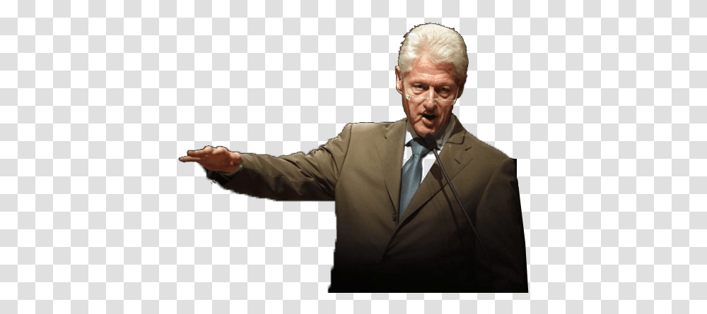 Bill Clinton Free Background Bill Clinton With No Background, Person, Tie, Crowd, Audience Transparent Png
