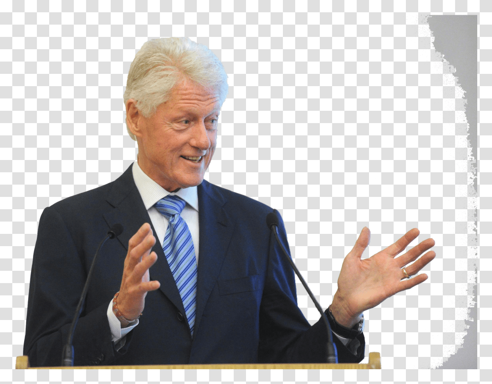 Bill Clinton Photo Public Speaking, Audience, Crowd, Person, Tie Transparent Png