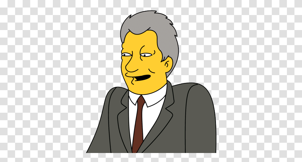 Bill Clinton Simpsons Wiki Fandom Powered, Suit, Overcoat, Person Transparent Png