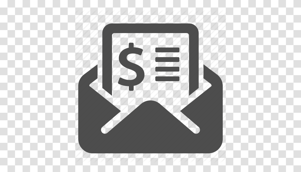 Bill Envelope Invoice Letter Mail Money Tax Icon, Electronics, Appliance, Alphabet Transparent Png