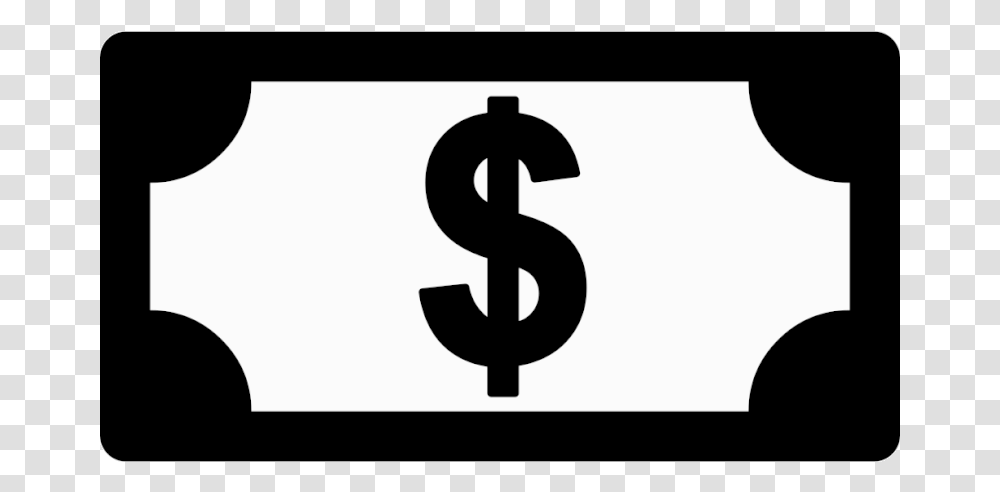 Bill Free Ten Dollar Clipart Font Awesome Money Icon, Sign, Stencil Transparent Png