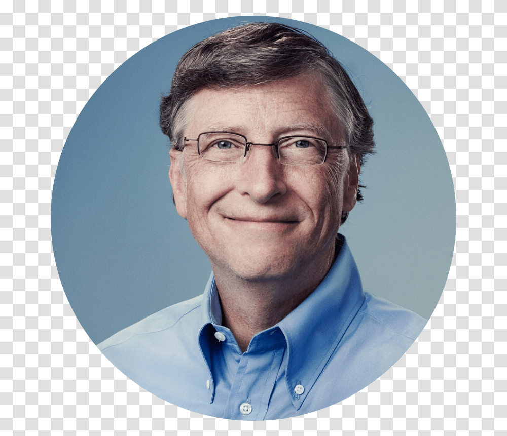 Bill Gates, Person, Head, Face, Glasses Transparent Png
