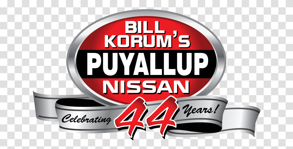 Bill Korum S Puyallup Nissan Metal, Label, Paper, Tin Transparent Png