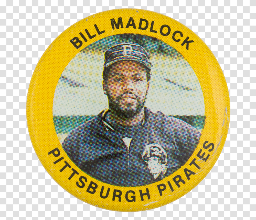 Bill Madlock Pittsburgh Pirates Sports Button Museum Emblem, Logo, Trademark, Badge Transparent Png