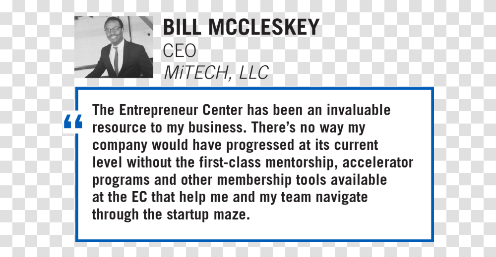 Bill Mccleskey Quote Here To Help, Person, Suit, Word Transparent Png