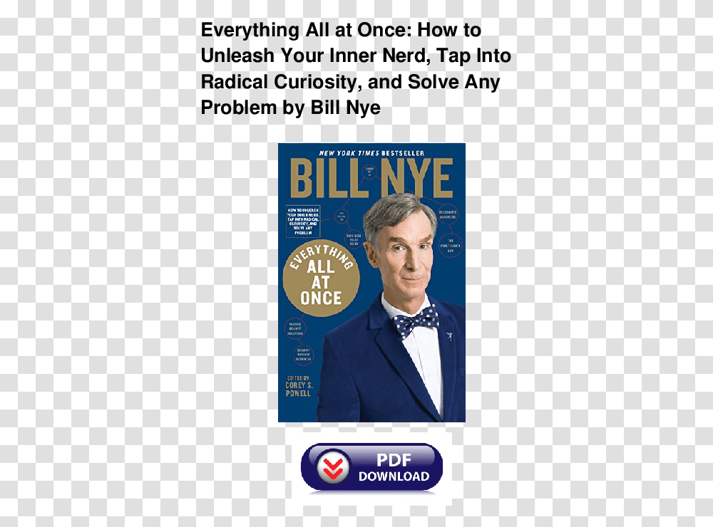 Bill Nye, Person, Suit, Overcoat Transparent Png