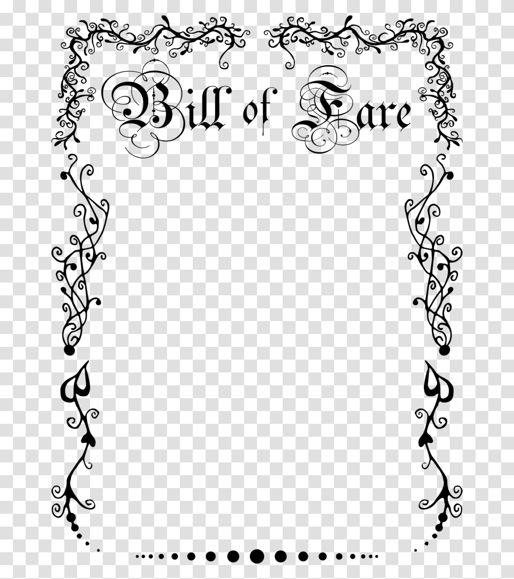 Bill Of Rights Border, Gray, World Of Warcraft Transparent Png