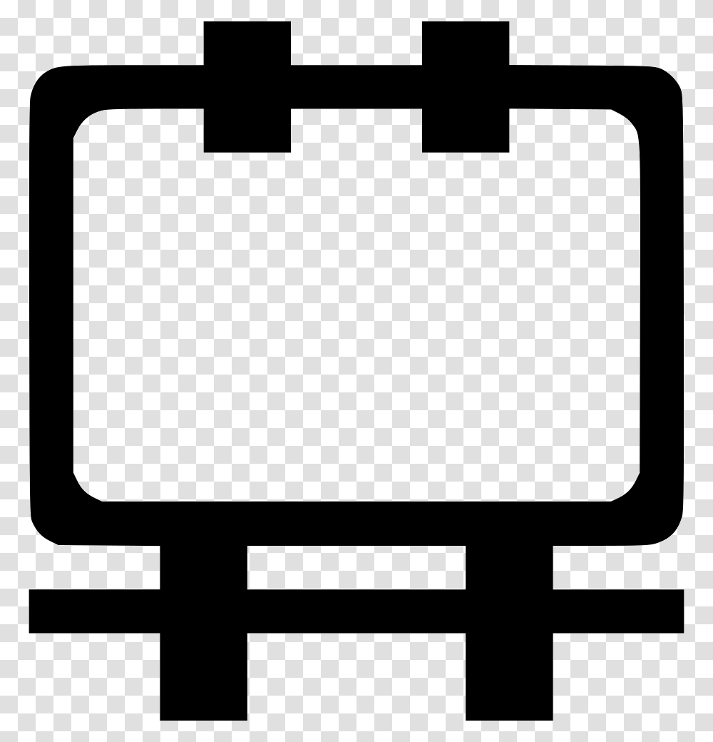 Billboard Icon Free Download, White Board, Fence, Cushion Transparent Png
