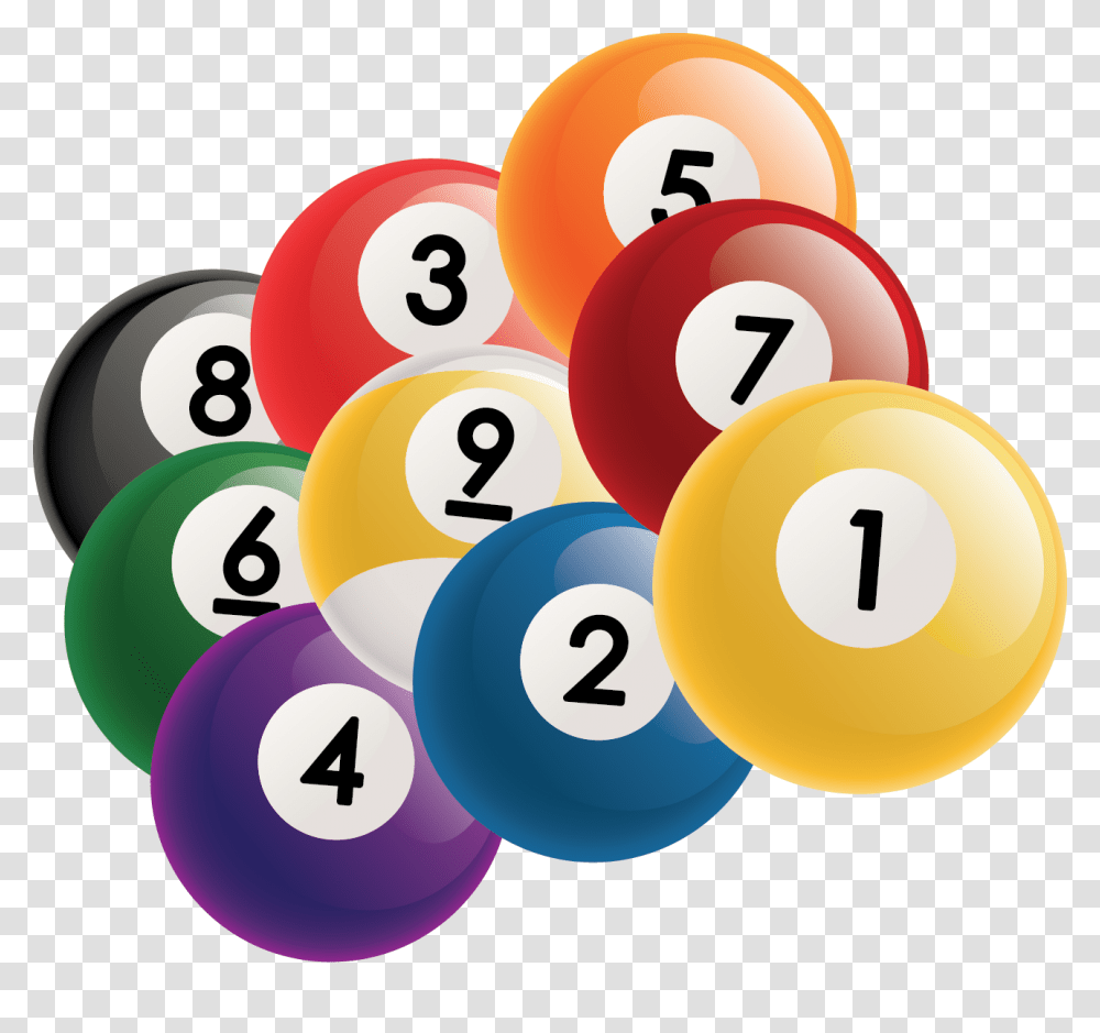 Billiard Ball Clipart Pool Tournament, Number Transparent Png