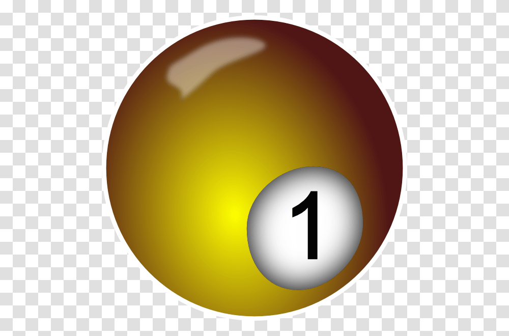 Billiard Ball Yellow Clip Art, Number, Sphere Transparent Png