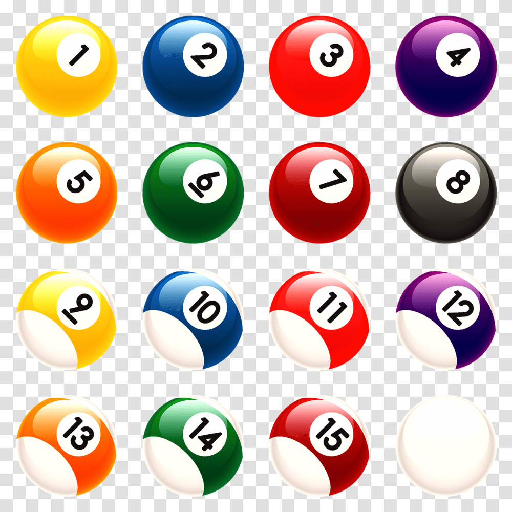 Billiard Balls Pool Table Balls, Number, Logo Transparent Png