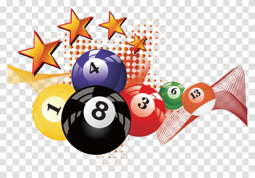Billiard File Background Pool Balls, Star Symbol, Bowling Transparent Png