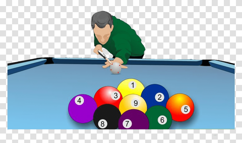 Billiards Clipart Pool Player Playing Billiard Clipart, Furniture, Table, Room, Indoors Transparent Png