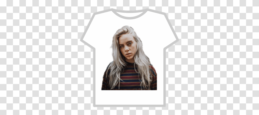 Billie Eilish Roblox Username Billie Eilish Snapchat, Clothing, Person, Sleeve, T-Shirt Transparent Png