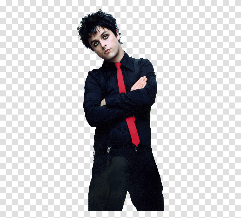 Billie Joe Amstrong Green Day American Idiot Era, Tie, Accessories, Accessory, Person Transparent Png