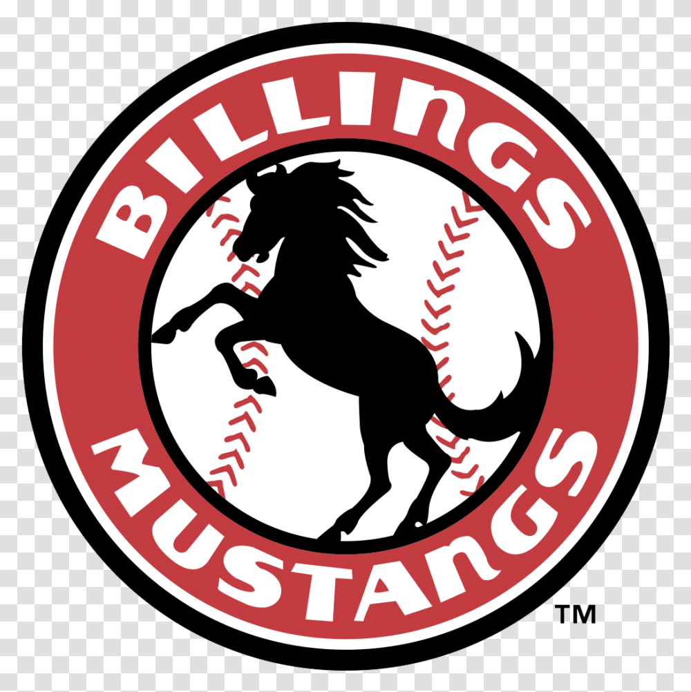 Billings Mustangs Logo Emblem, Trademark, Poster, Advertisement Transparent Png